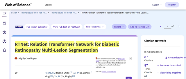 BIT research team's paper ranked in the top 1% in field of clinical medicine